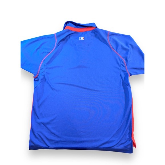 Nike DriFit Mens Blue Chicago Cubs MLB Performance Polo Shirt Size: Large - Picture 3 of 4